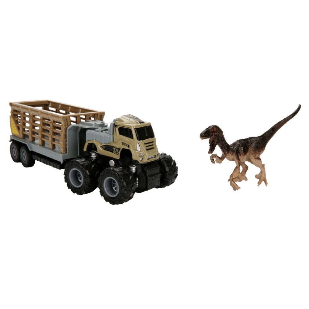 Camion pentru transportat dinozauri, Crazoo, 26 cm