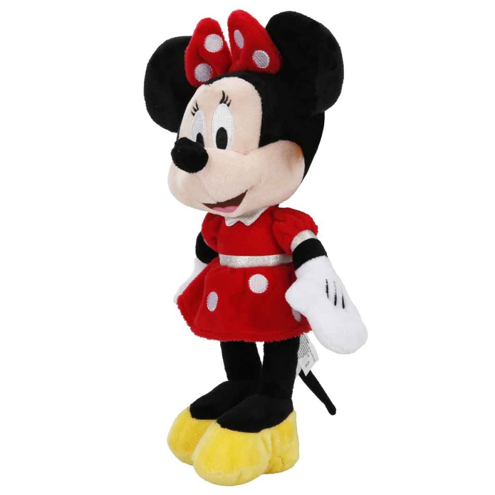Jucarie de plus, Disney Minnie Mouse Red Dress, 30 cm