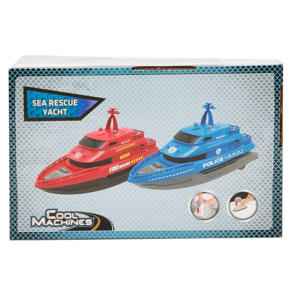 Vehicul de interventie pe mare cu lumini si sunete, Cool Machines, Rosu