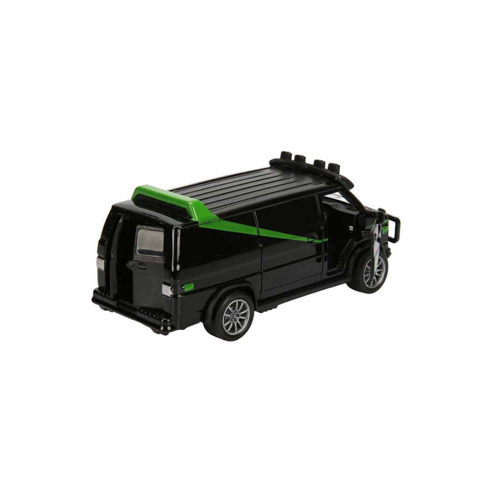 Masina Caravan, Maxx Wheels, Verde, 11 cm