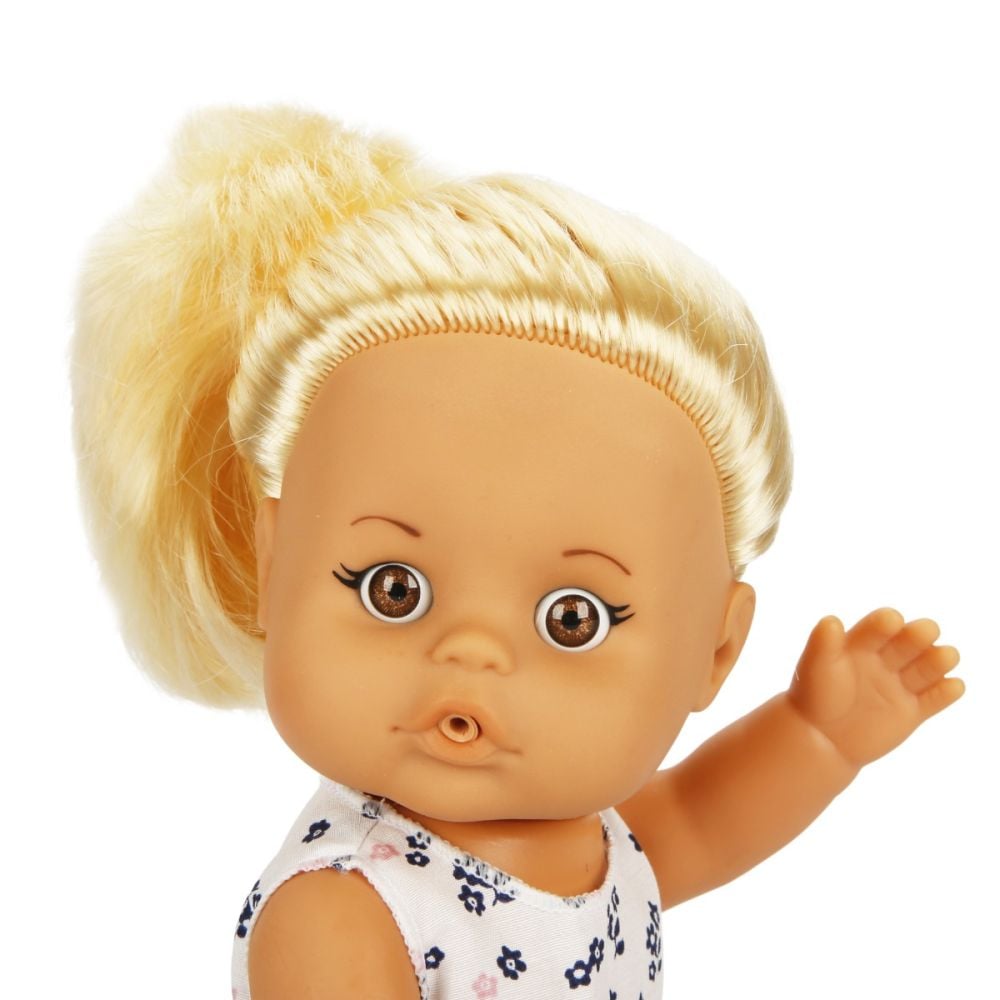 Papusa bebelus Boubou, Cu par blond, 30 cm