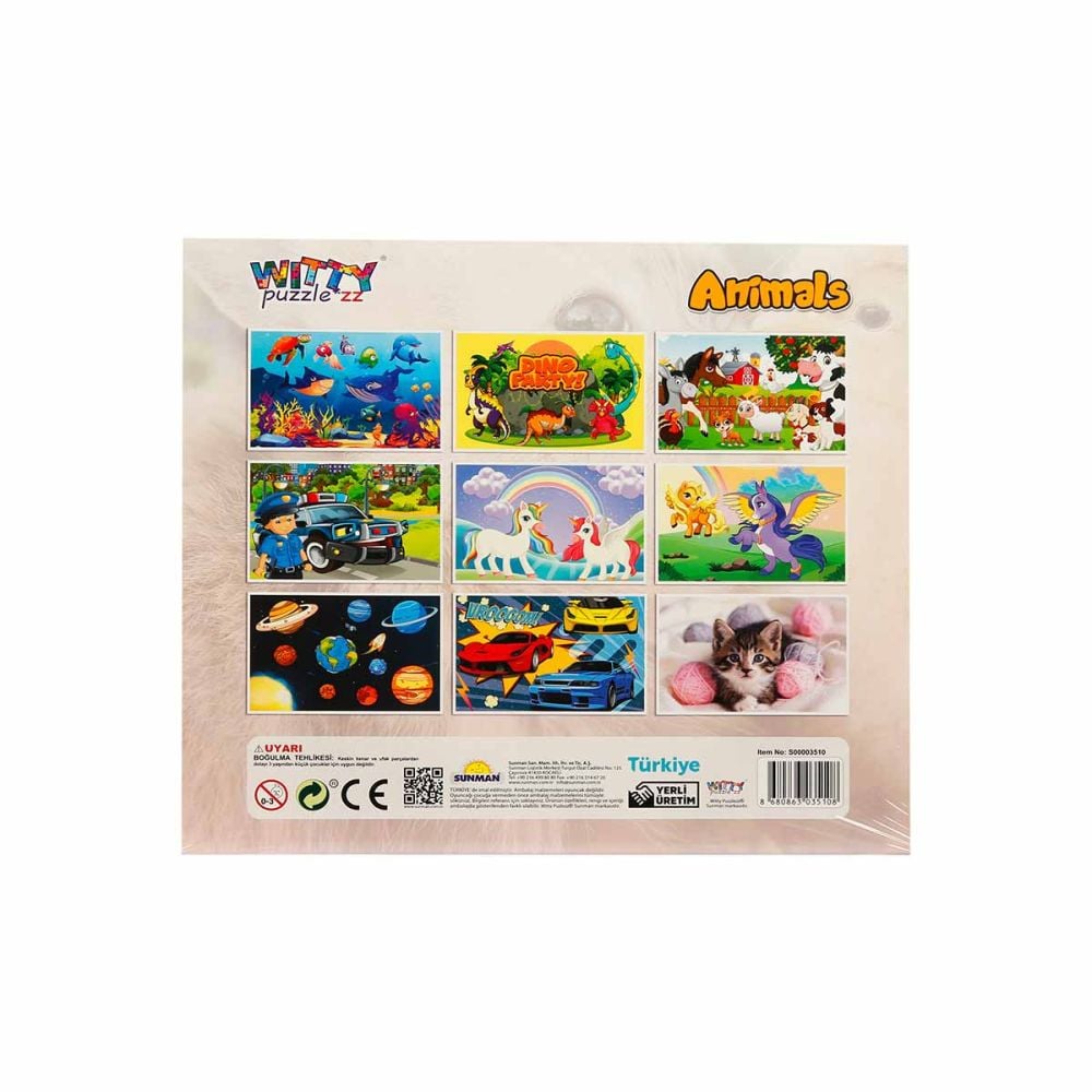 Puzzle Witty Puzzlezz, Animale, 60 piese