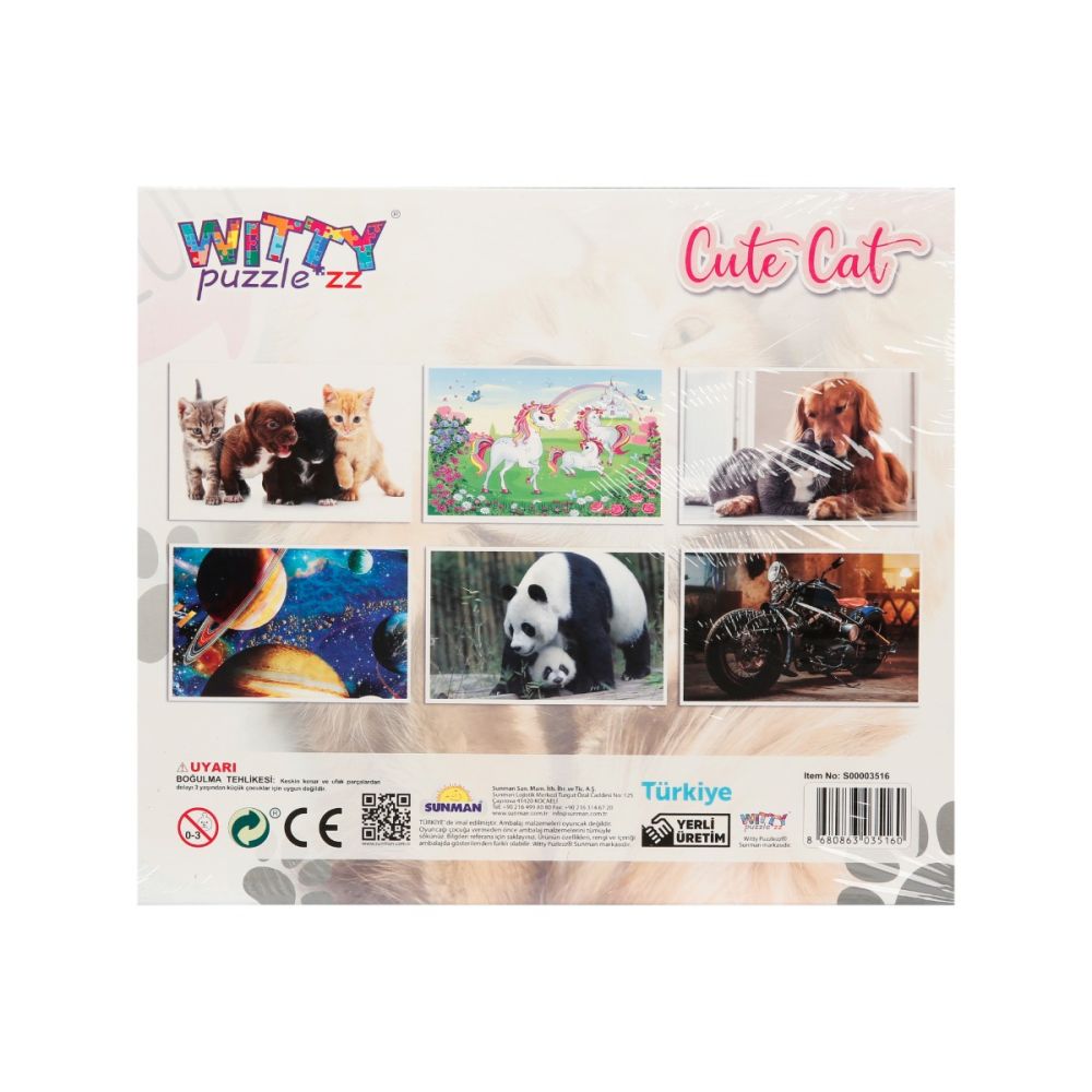 Puzzle Witty Puzzlezz, 100 piese, Pisica