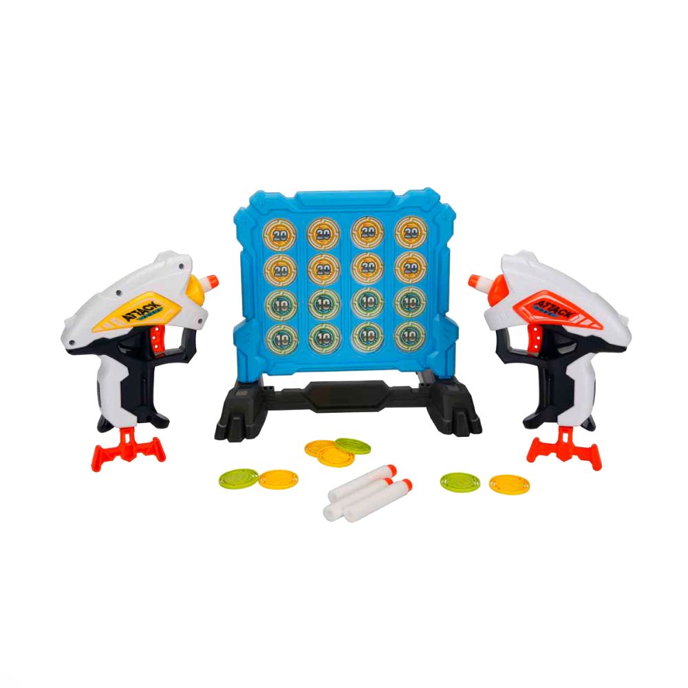 Set 2 pistoale cu 20 sageti si tinta, Zapp Toys