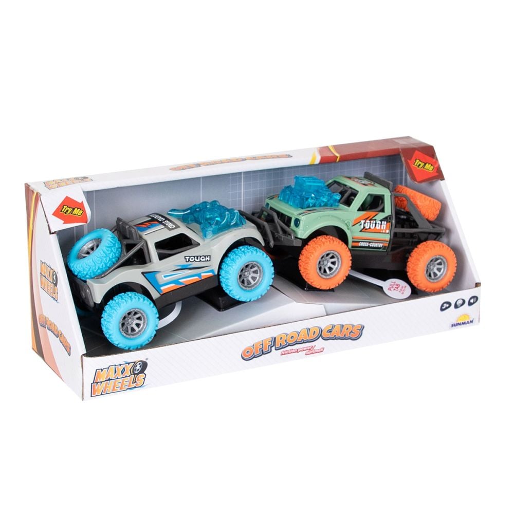 Set masinute cu lumini si sunete, Maxx Wheels, Off Road