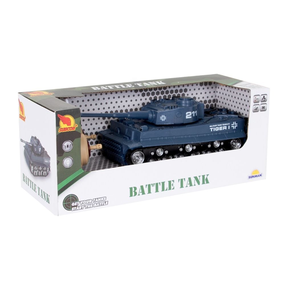 Tanc cu lumini si sunete, Suncon Battle Tank, 1:32