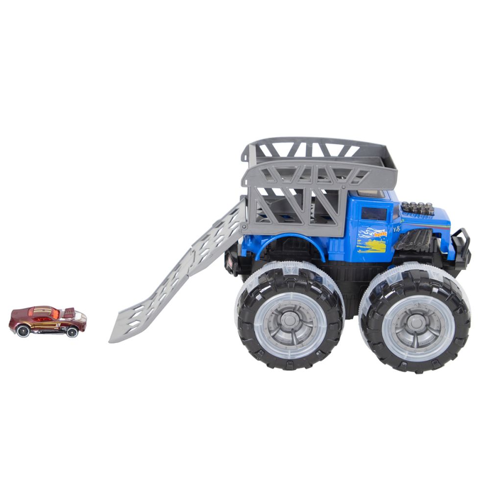 Masina Monster cu lumini si sunete, Maxx Wheels, 1:16