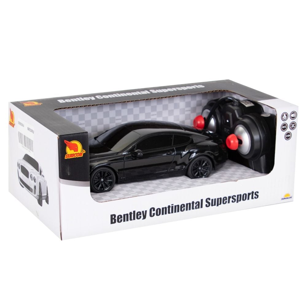Masina cu telecomanda, Suncon, Bentley Gt Supersport, 1:24, Negru