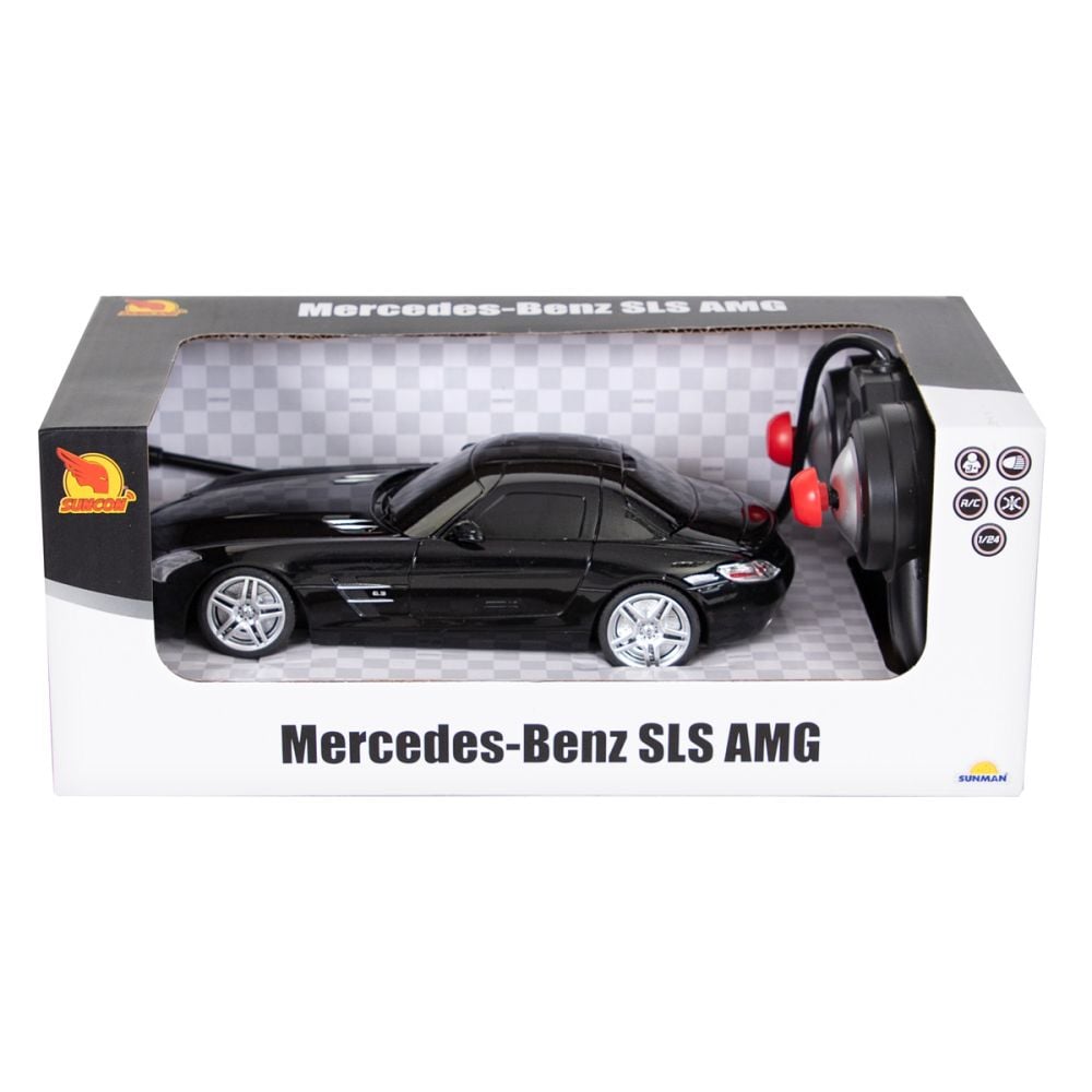 Masina cu telecomanda, Suncon, Mercedes Benz SLS AMG, 1:24, Negru