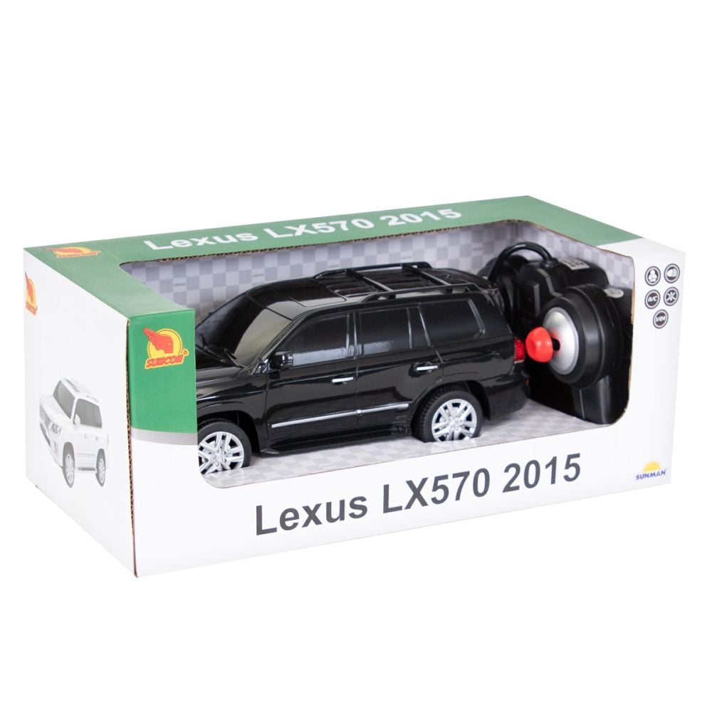 Masina cu telecomanda, Suncon, Lexus LX570u 2015, 1:24, Negru