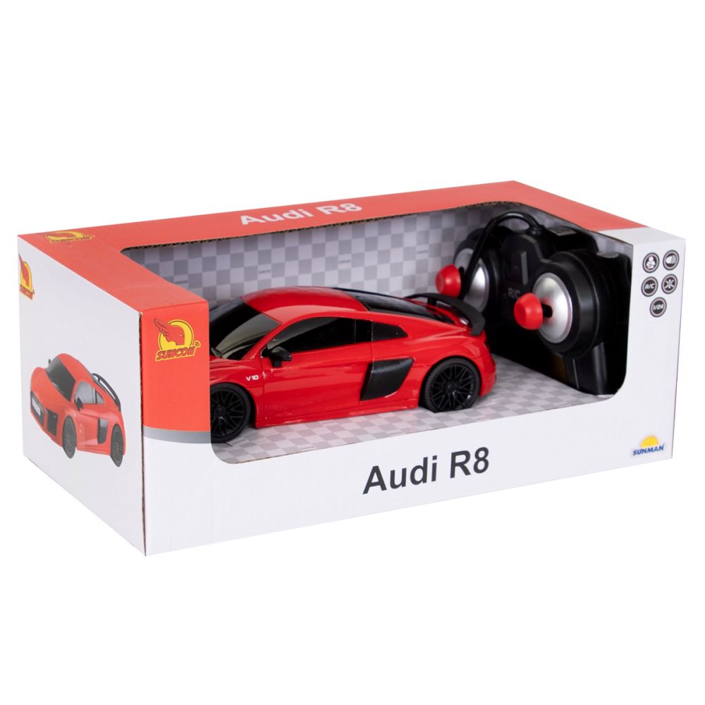 Masina cu telecomanda, Suncon, Audi R8, 1:24, Rosu