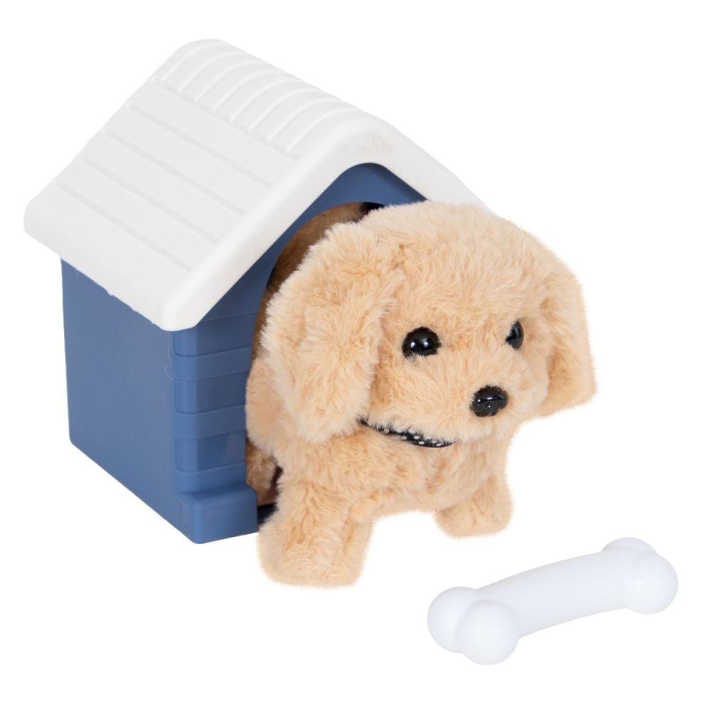 Jucarie de plus interactiva, Puffy Friends, Catelus cu casuta