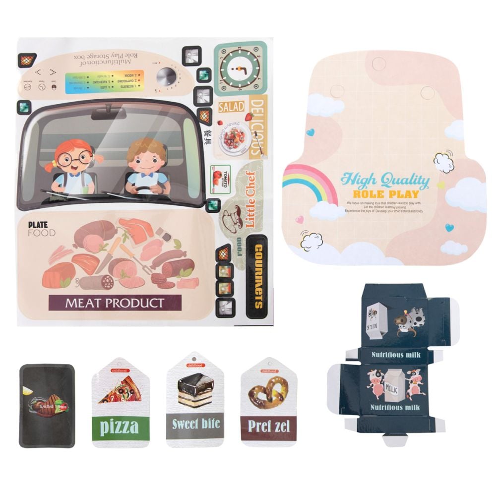 Set de joaca in gentuta, Little Chef, Kitchen Set, 25 piese