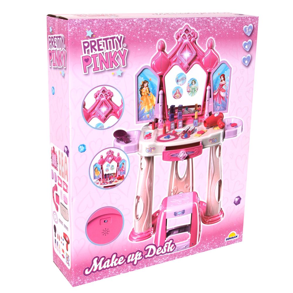 Make you Beautiful II セット Masuta de infrumusetare cu lumini si sunete, Pretty Pinky | Noriel