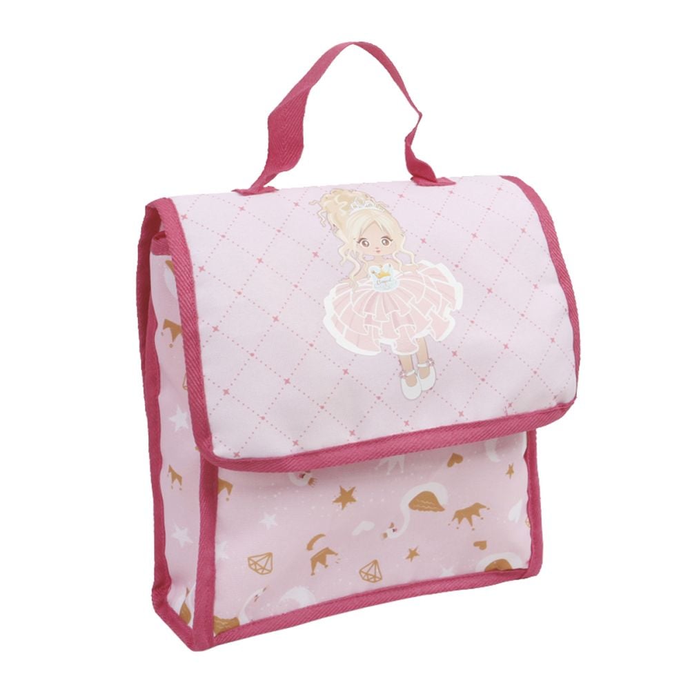 Set de calatorie cu papusa bebelus, Maia, 15 accesorii