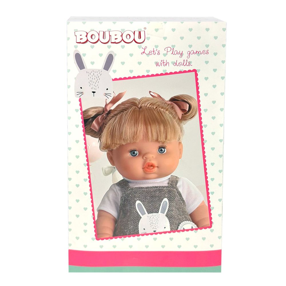 Papusa bebelus cu rochita, Boubou, 35 cm