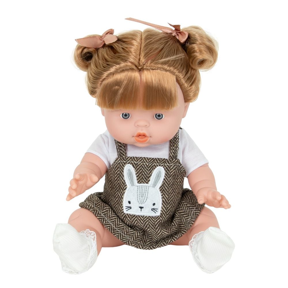 Papusa bebelus cu rochita, Boubou, 35 cm