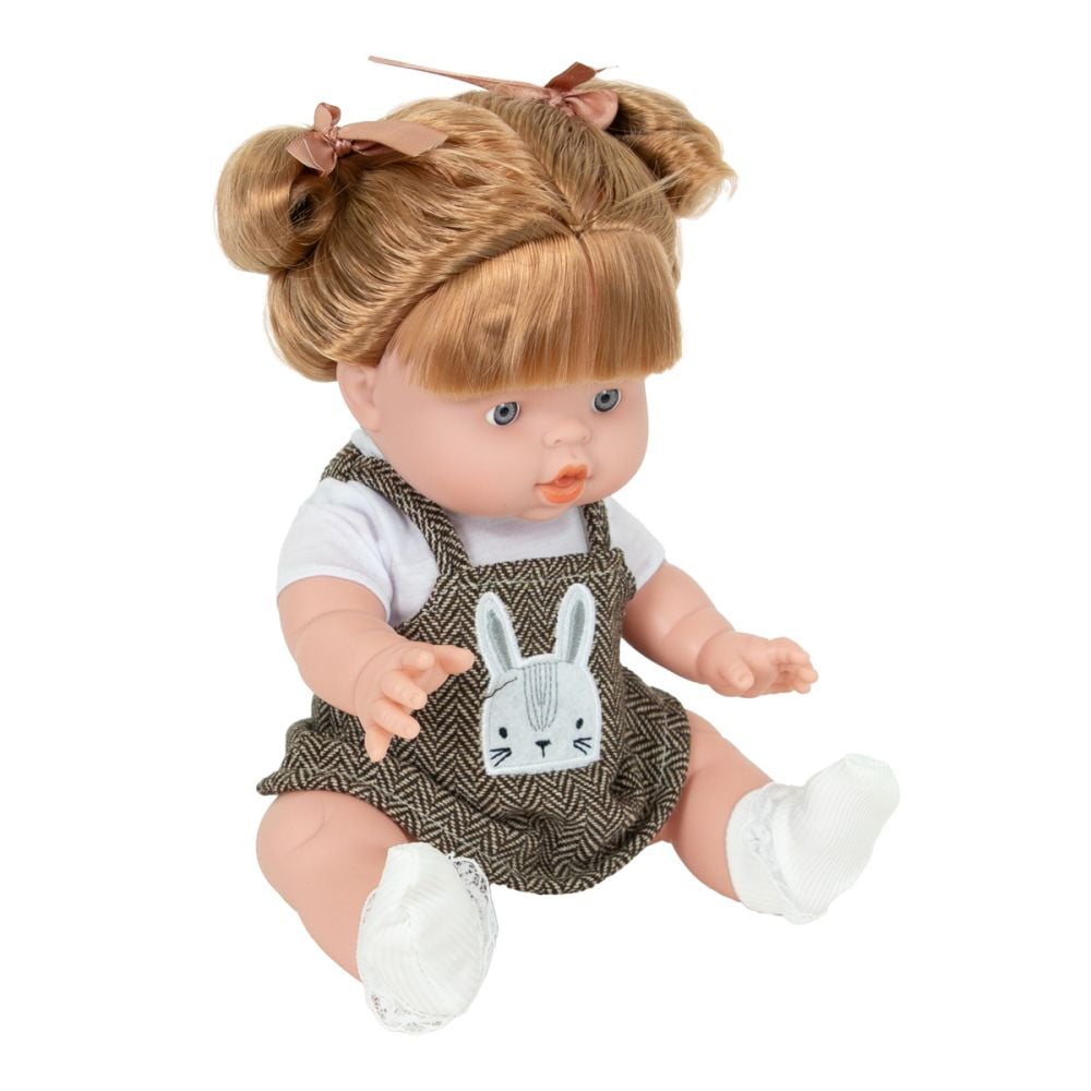 Papusa bebelus cu rochita, Boubou, 35 cm