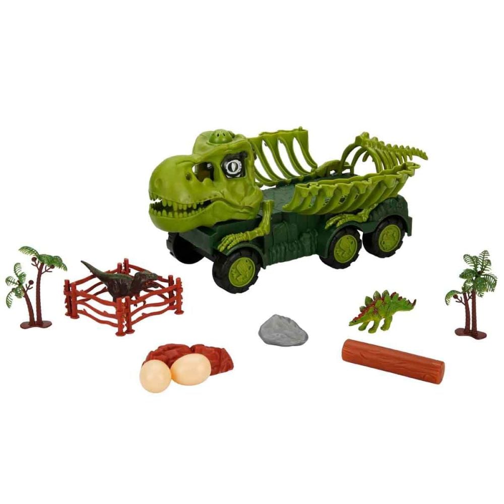Transportator cu sunete si lumini, Crazoo, Dinosaur World