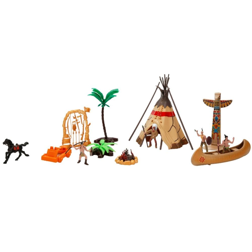 Set de joaca cu figurine, Wild West Hero, Indian Cowboy | Noriel