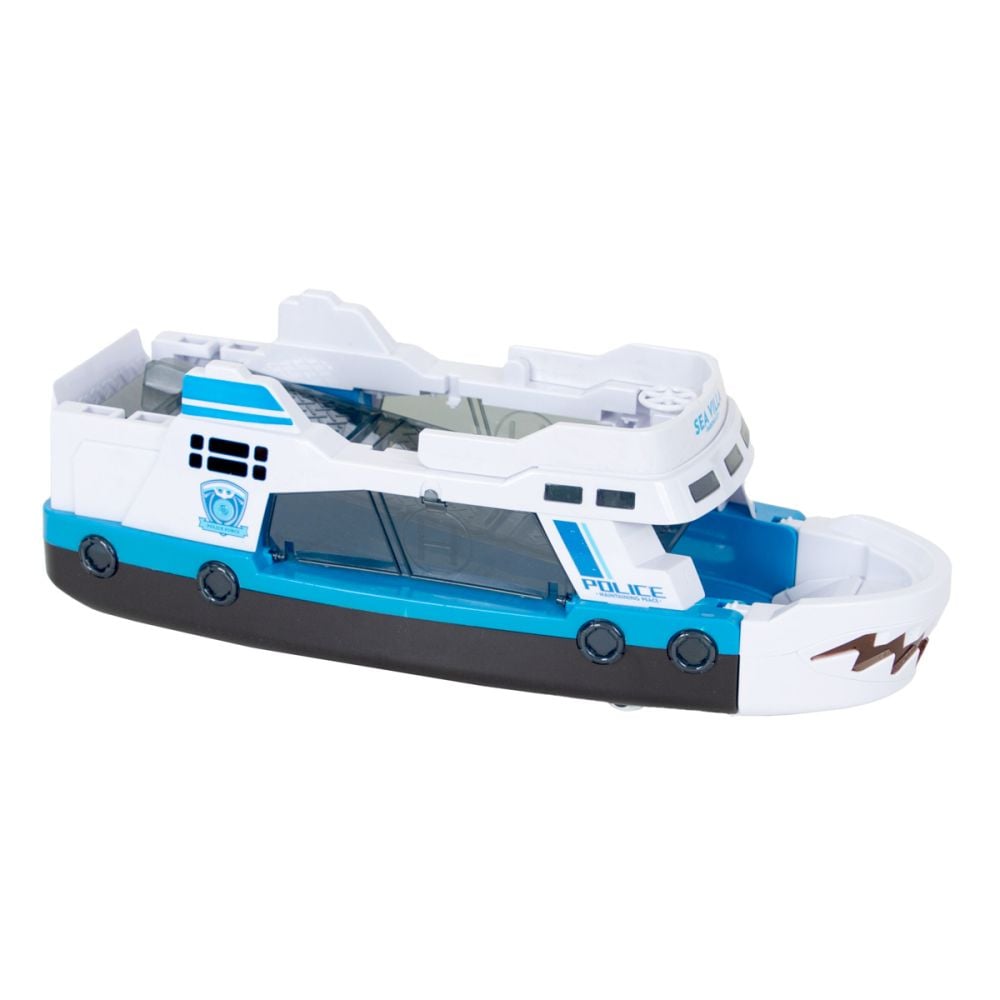 Set de joaca cu vehicul de interventie pe mare, Maxx Wheels, Police
