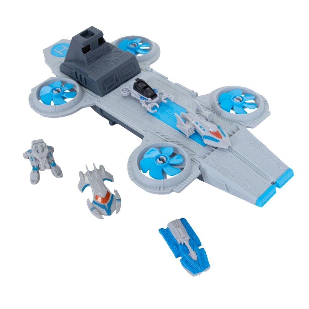 Set baza spatiala cu 5 vehicule, Hero Combat, Space Union