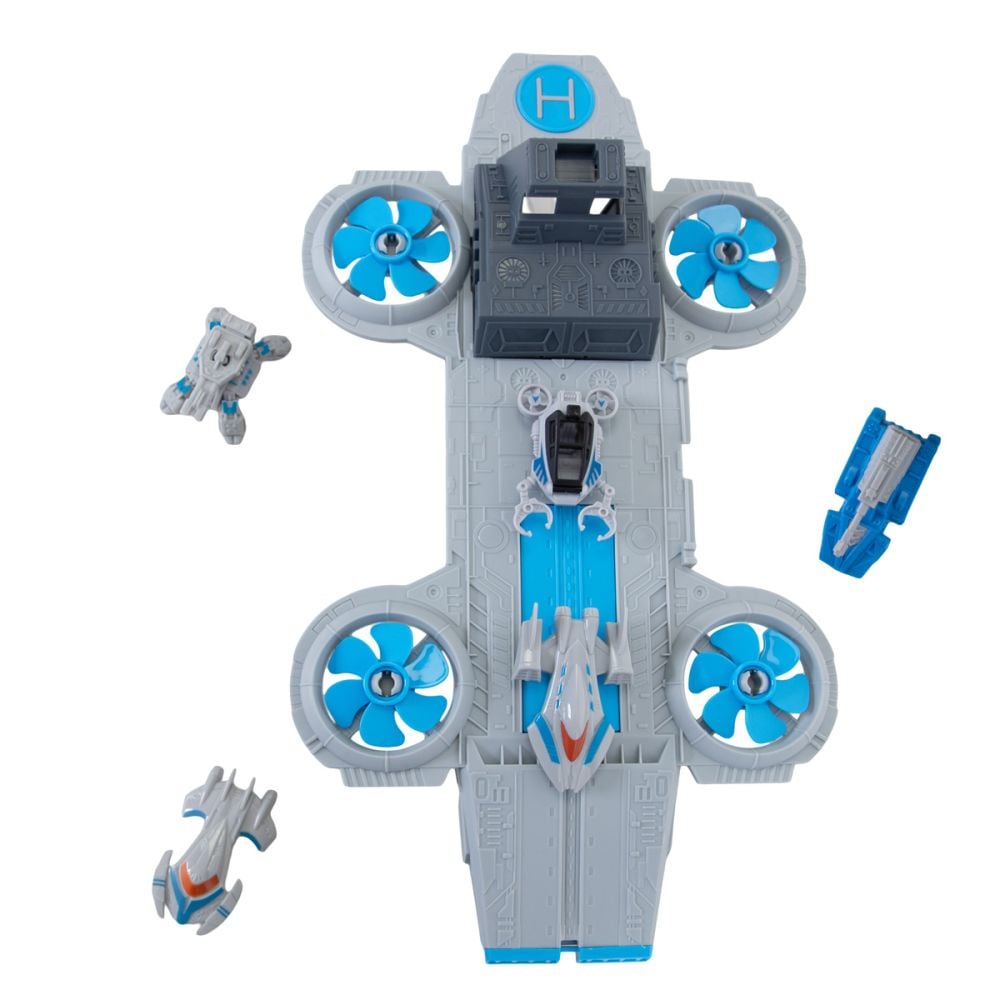 Set baza spatiala cu 5 vehicule, Hero Combat, Space Union