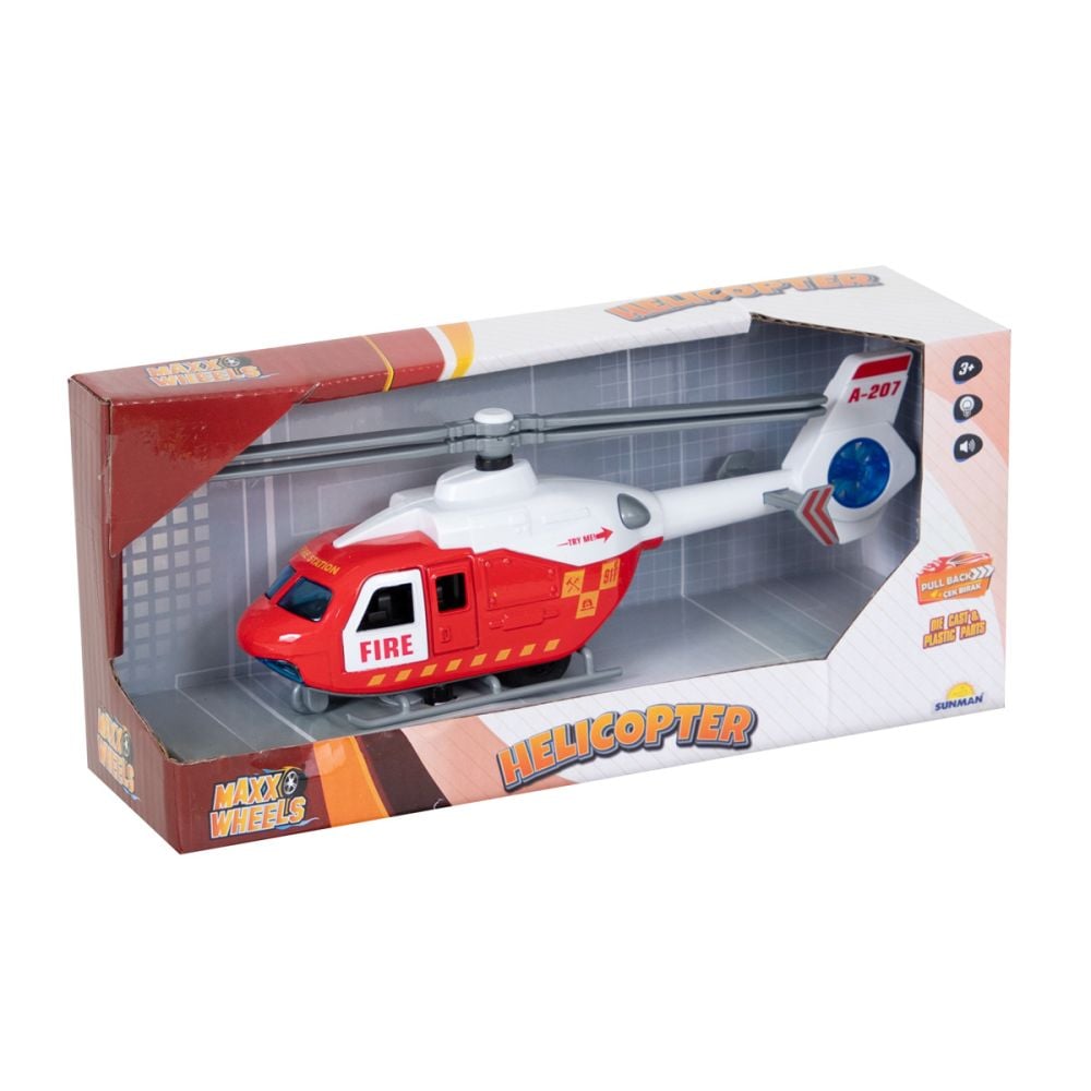 Elicopter de salvare cu sunete si lumini, Maxx Wheels