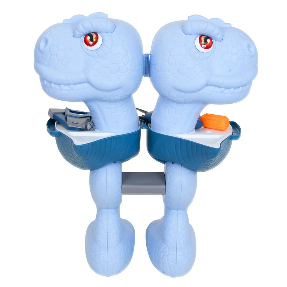 Set unelte de asamblare 2 in 1, Tool Shop, Dinozaur Tyrannosaurus, 45 piese