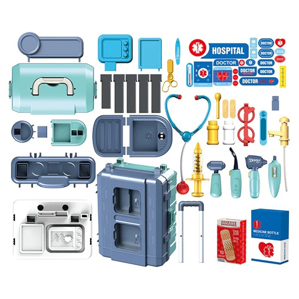 Set de joaca 3 in 1, Junior Doc, Spital mobil