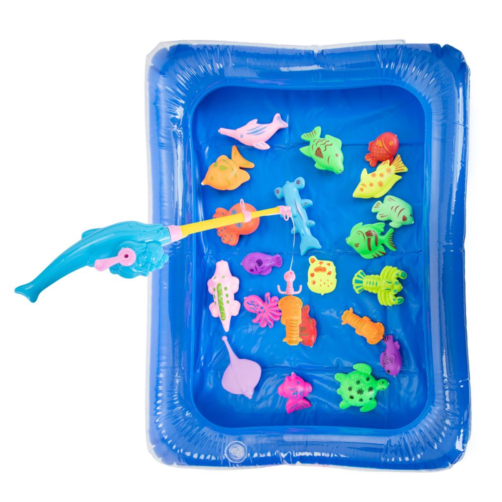 Set magnetic de pescuit in piscina, Little Fisher, 26 piese