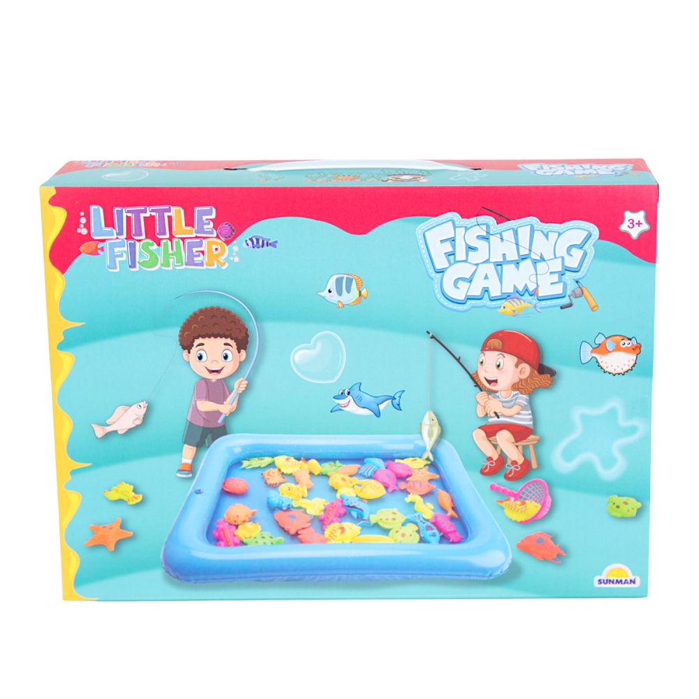 Set magnetic de pescuit in piscina, Little Fisher, 26 piese