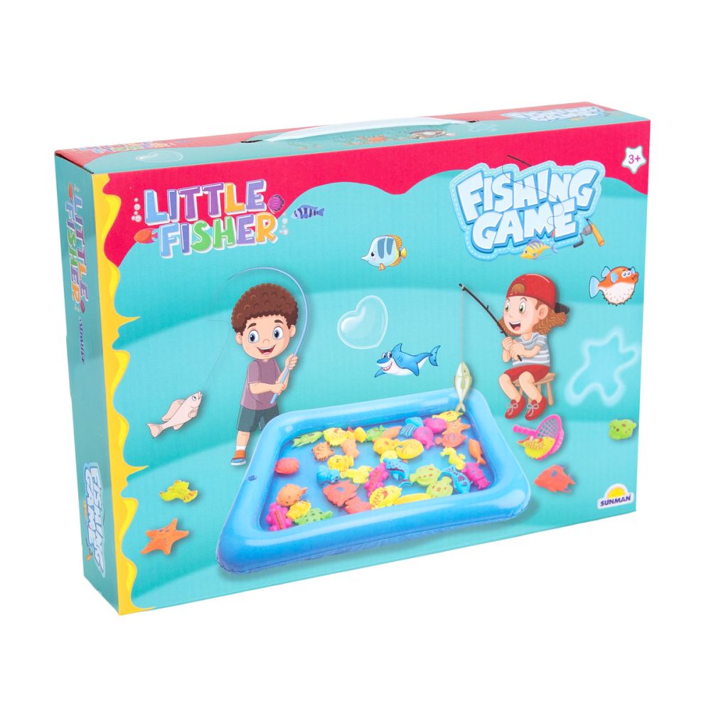 Set magnetic de pescuit in piscina, Little Fisher, 26 piese