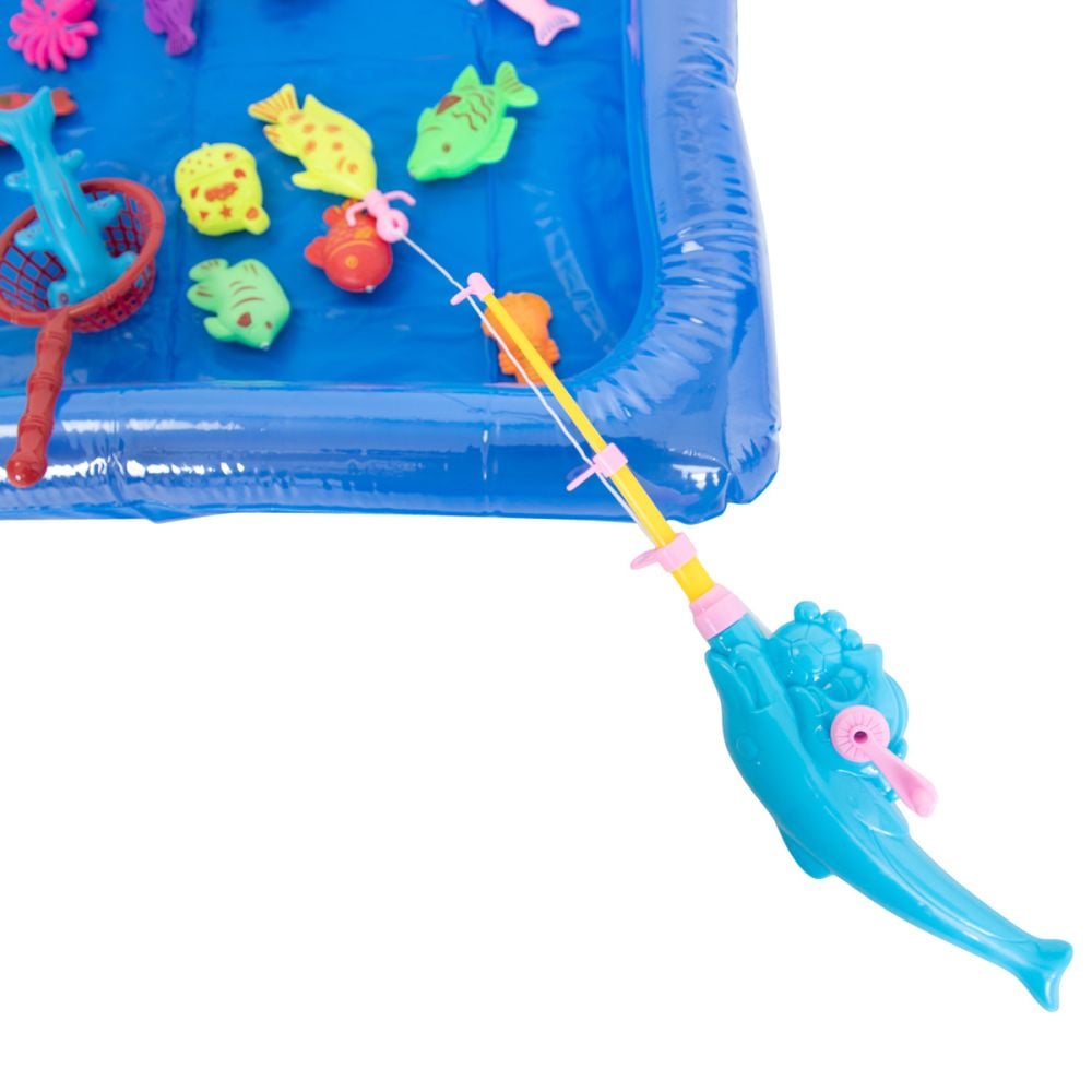 Set magnetic de pescuit in piscina, Little Fisher, 26 piese