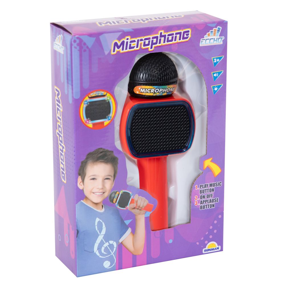 Microfon fara fir cu lumini si sunete, Eccho