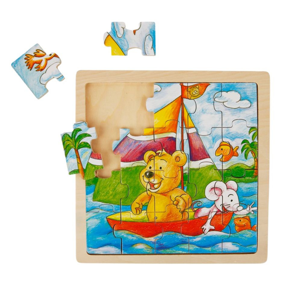 Puzzle din lemn, Woody, 20 piese