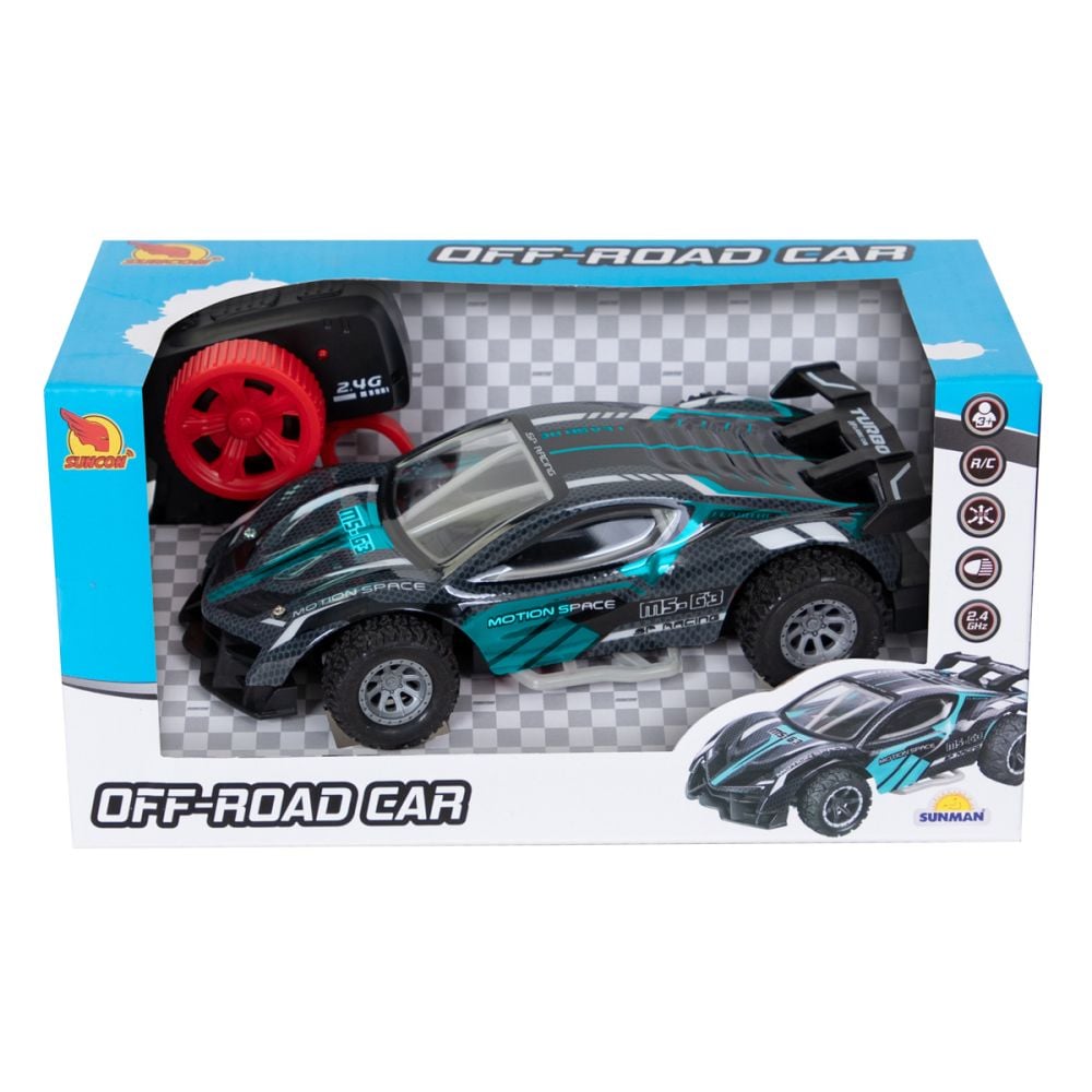 Masina sport cu telecomanda, Suncon, 1:18, Albastru