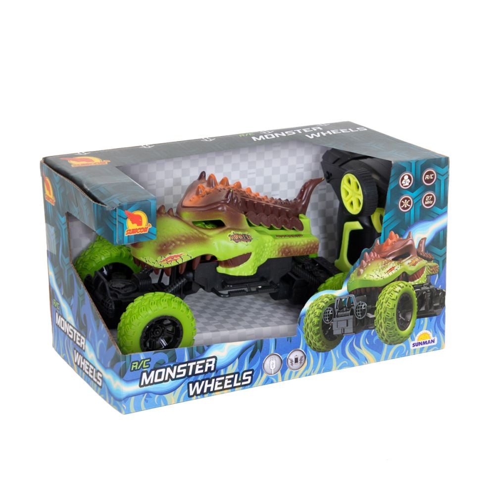 Masina 4x4 cu telecomanda, Suncon, Monster Ultra Rock Crawler, Verde, 1:18