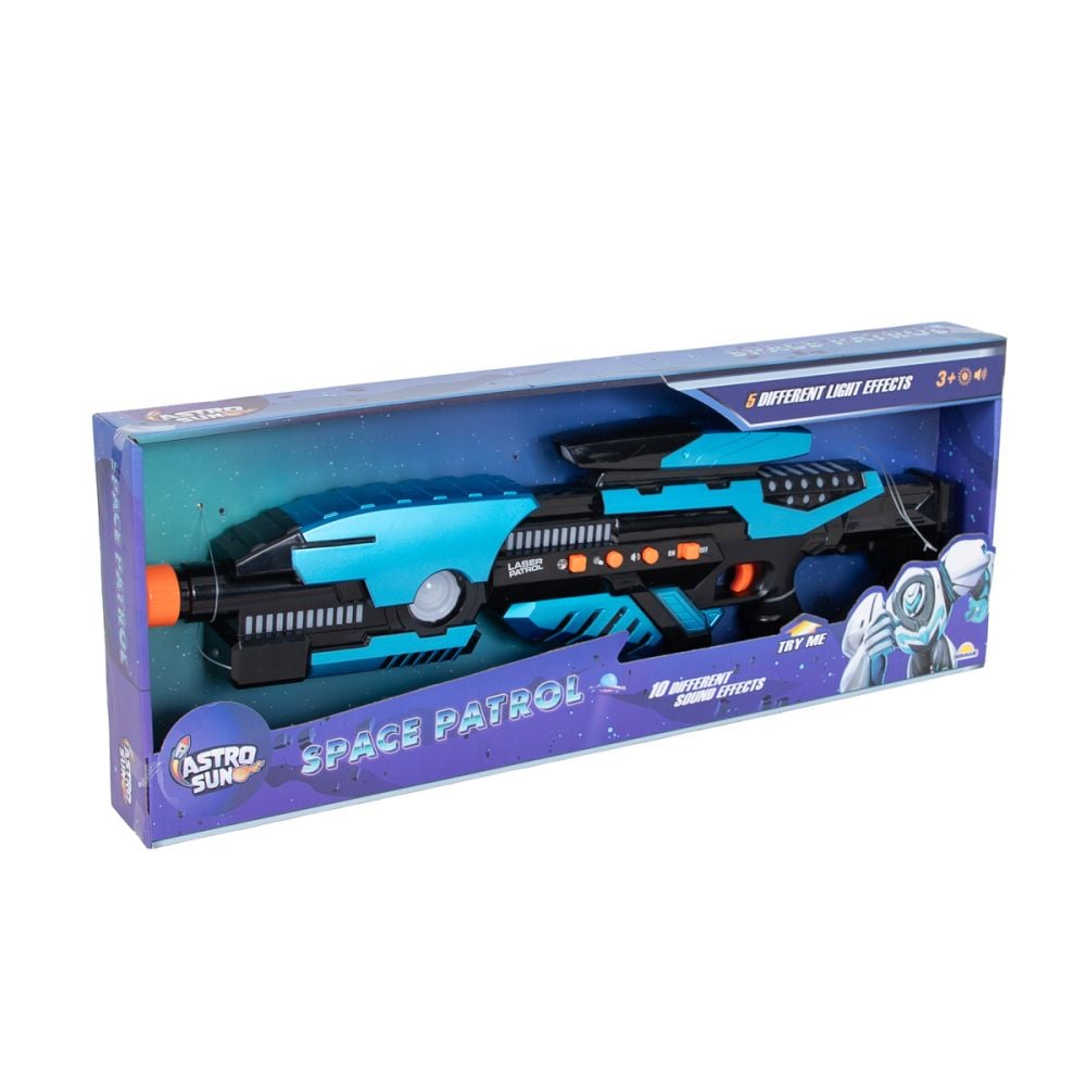Arma de jucarie cu lumini si sunete, Space Laser Patrol X
