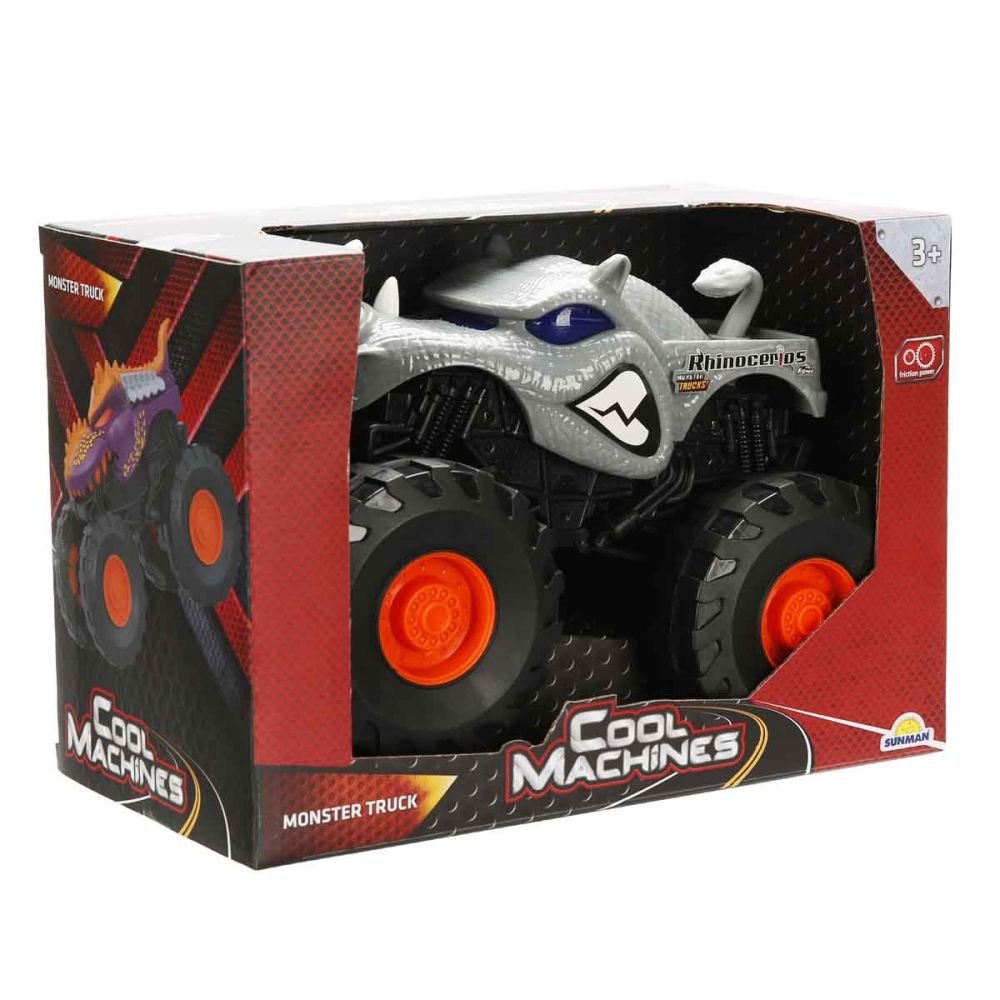 Masina Monster Truck, Cool Machines, Rinocer, Gri