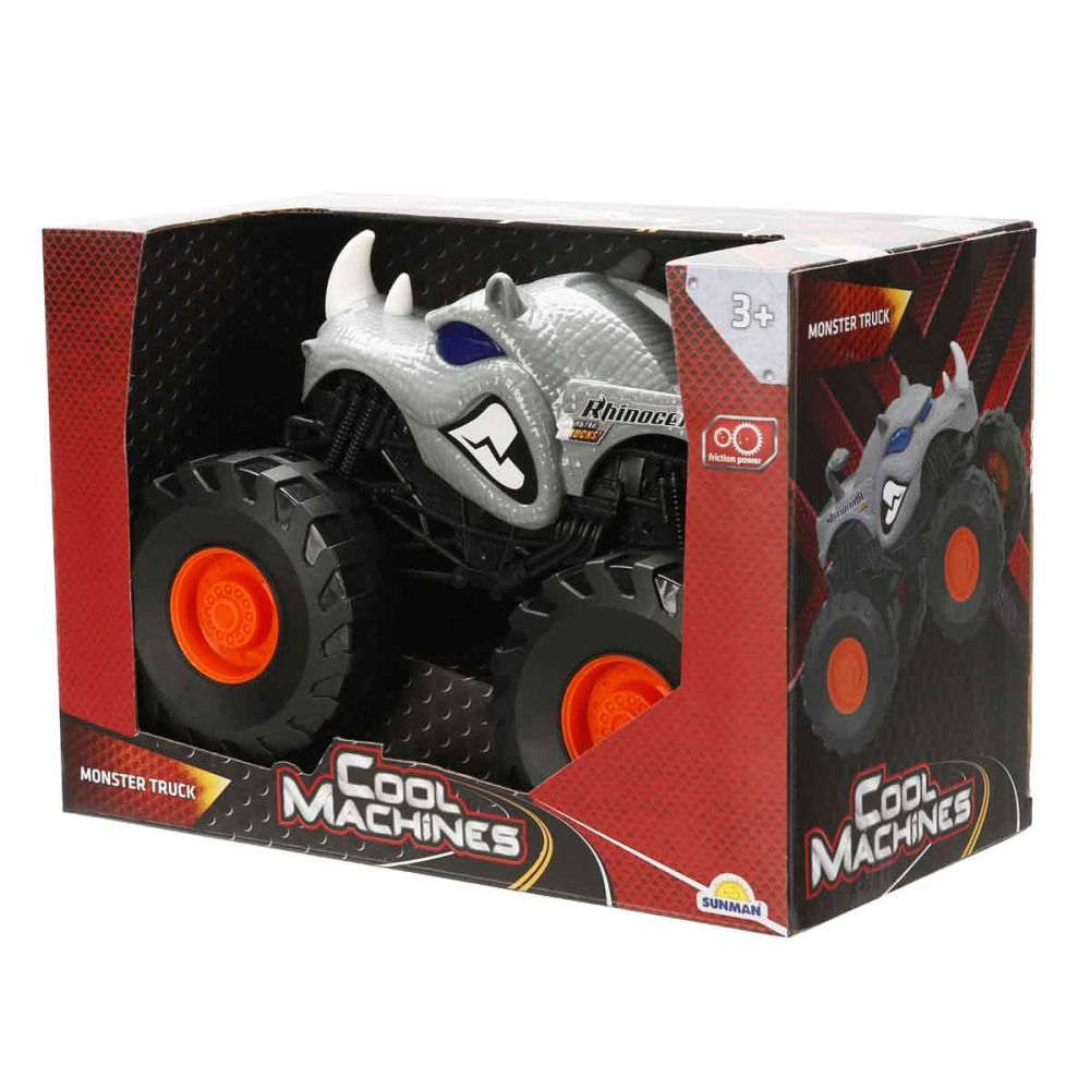 Masina Monster Truck, Cool Machines, Rinocer, Gri