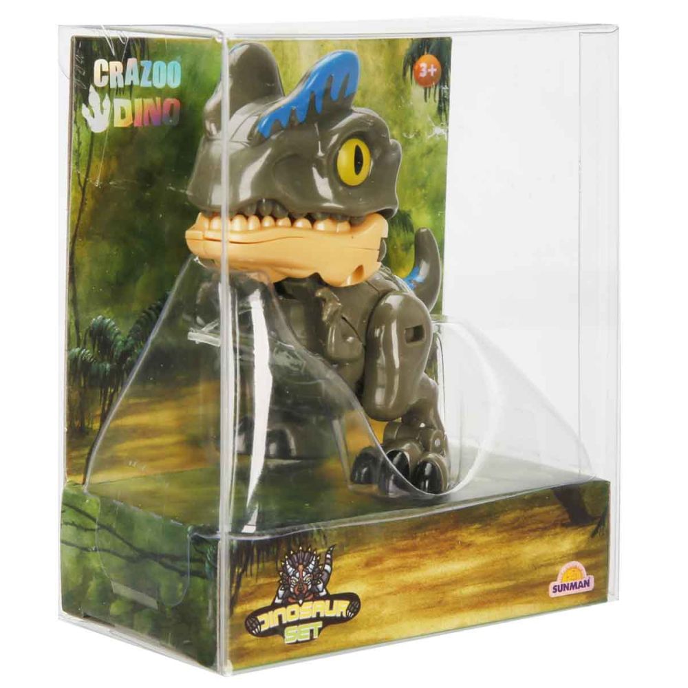 Dinozaur transformabil 2 in 1, Crazoo, Dilophosaurus