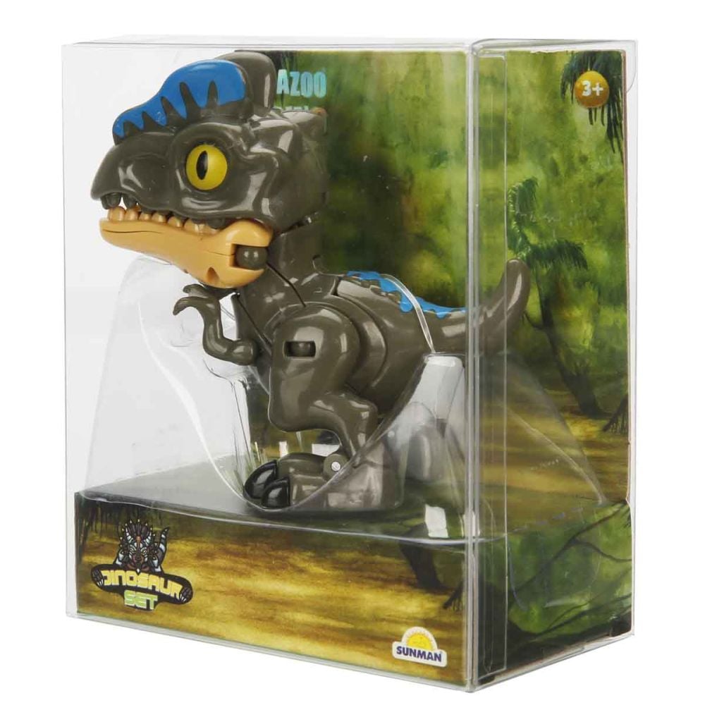 Dinozaur transformabil 2 in 1, Crazoo, Dilophosaurus
