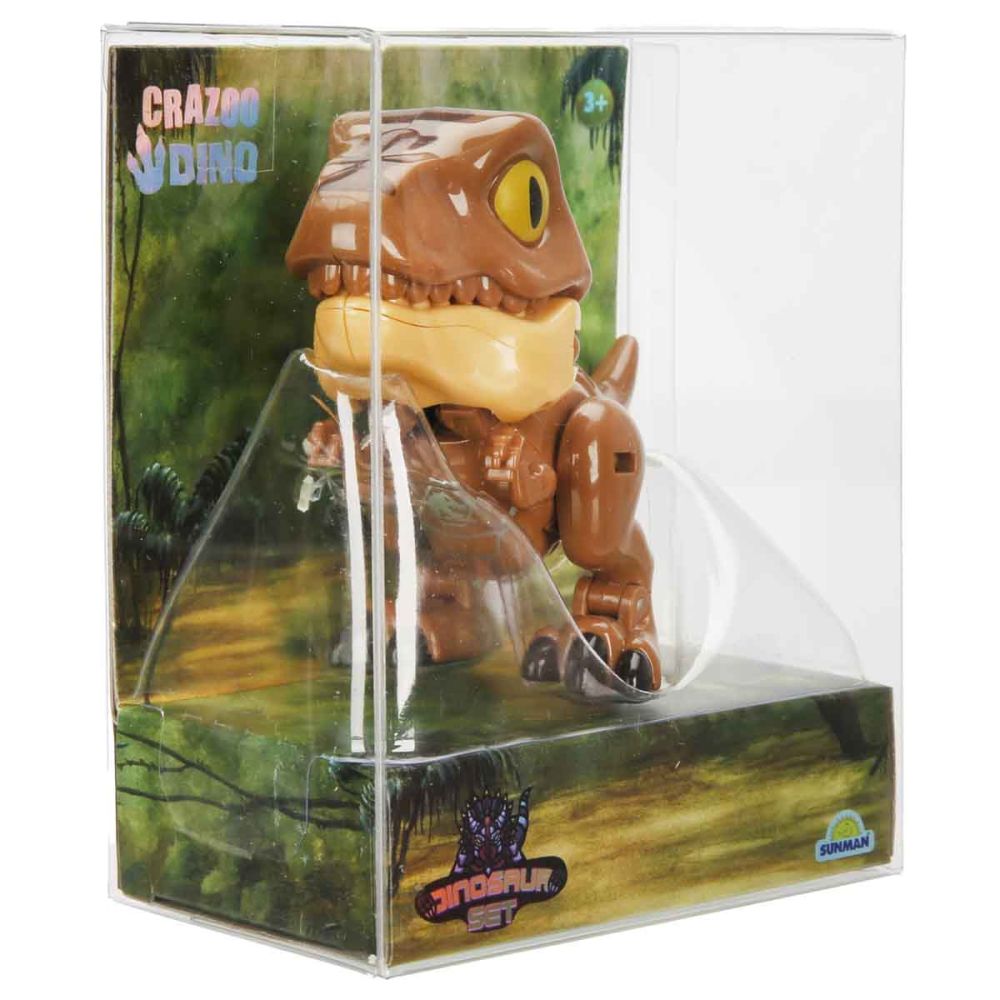 Dinozaur transformabil 2 in 1, Crazoo, Tyranannosaurus Rex