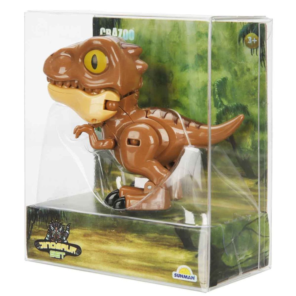 Dinozaur transformabil 2 in 1, Crazoo, Tyranannosaurus Rex
