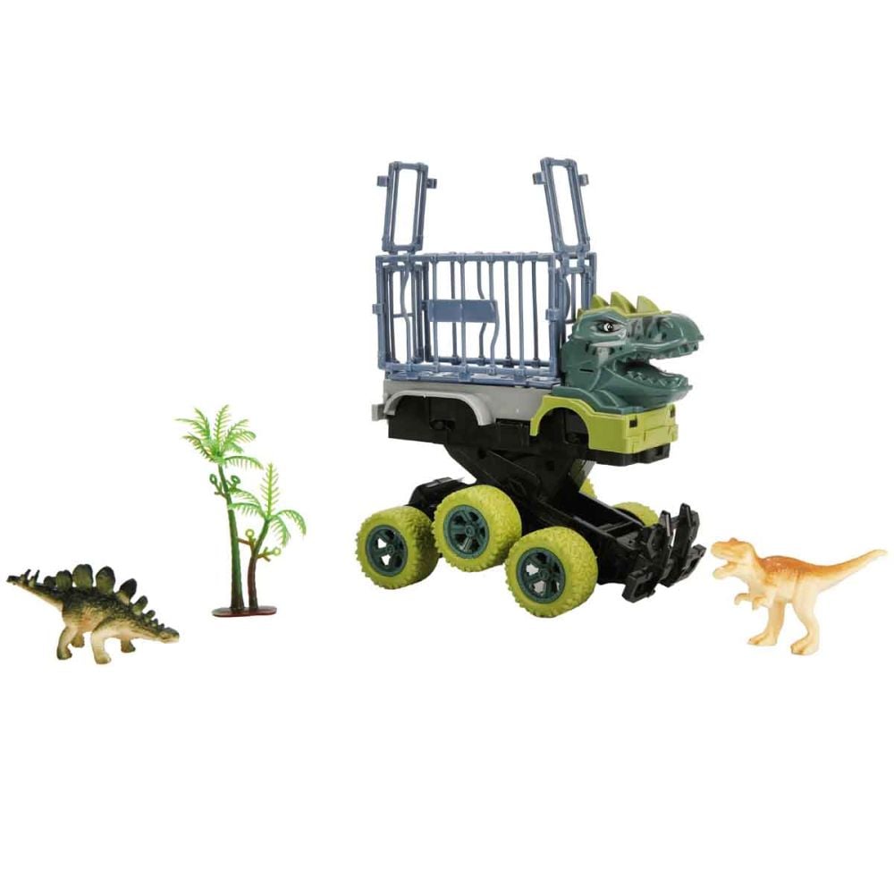Vehicul dinozaur, Crazoo, Dino Carrier, 17 cm