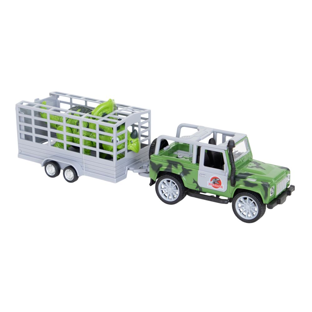 Transportator cu remorca si dinozaur, Crazoo, 1:20