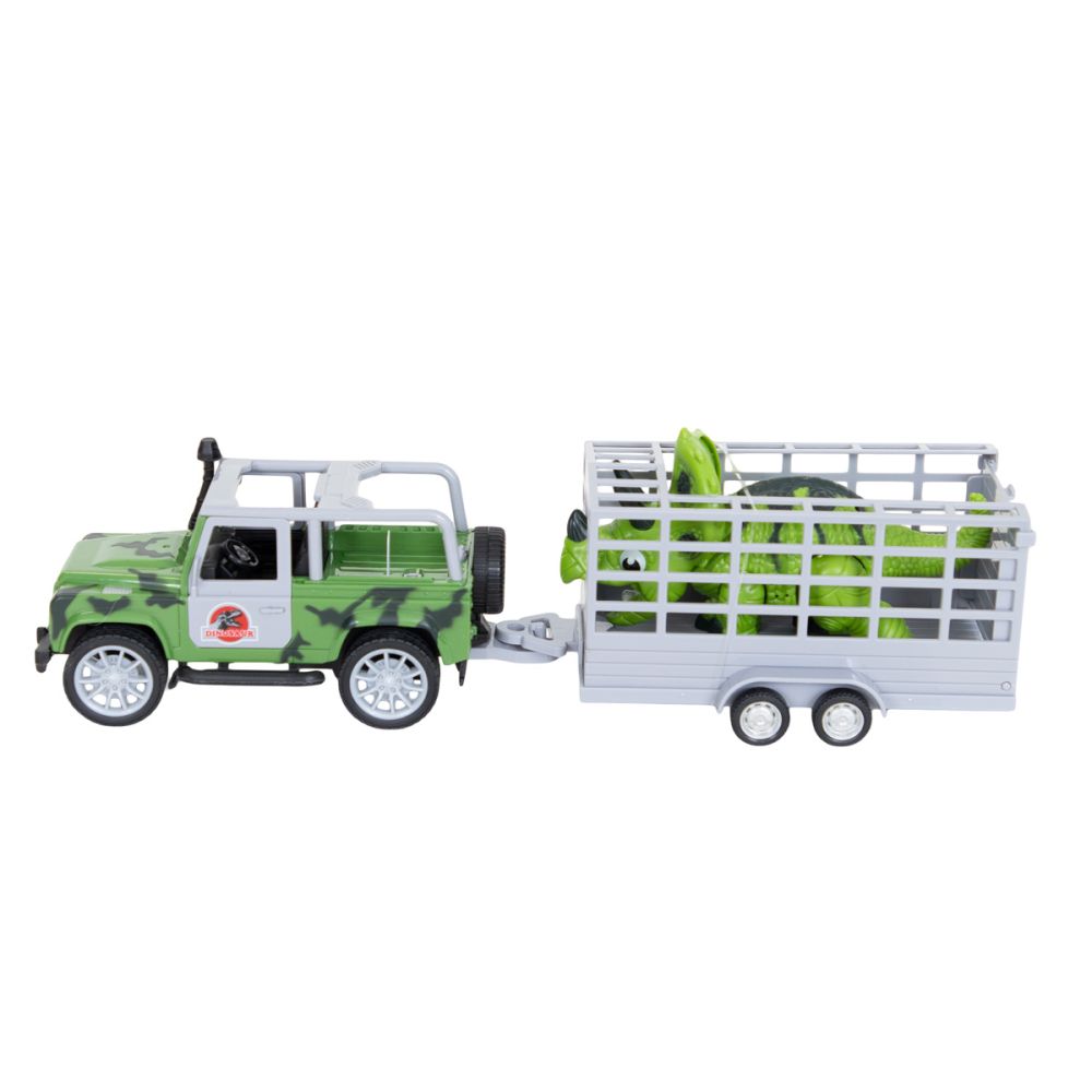 Transportator cu remorca si dinozaur, Crazoo, 1:20