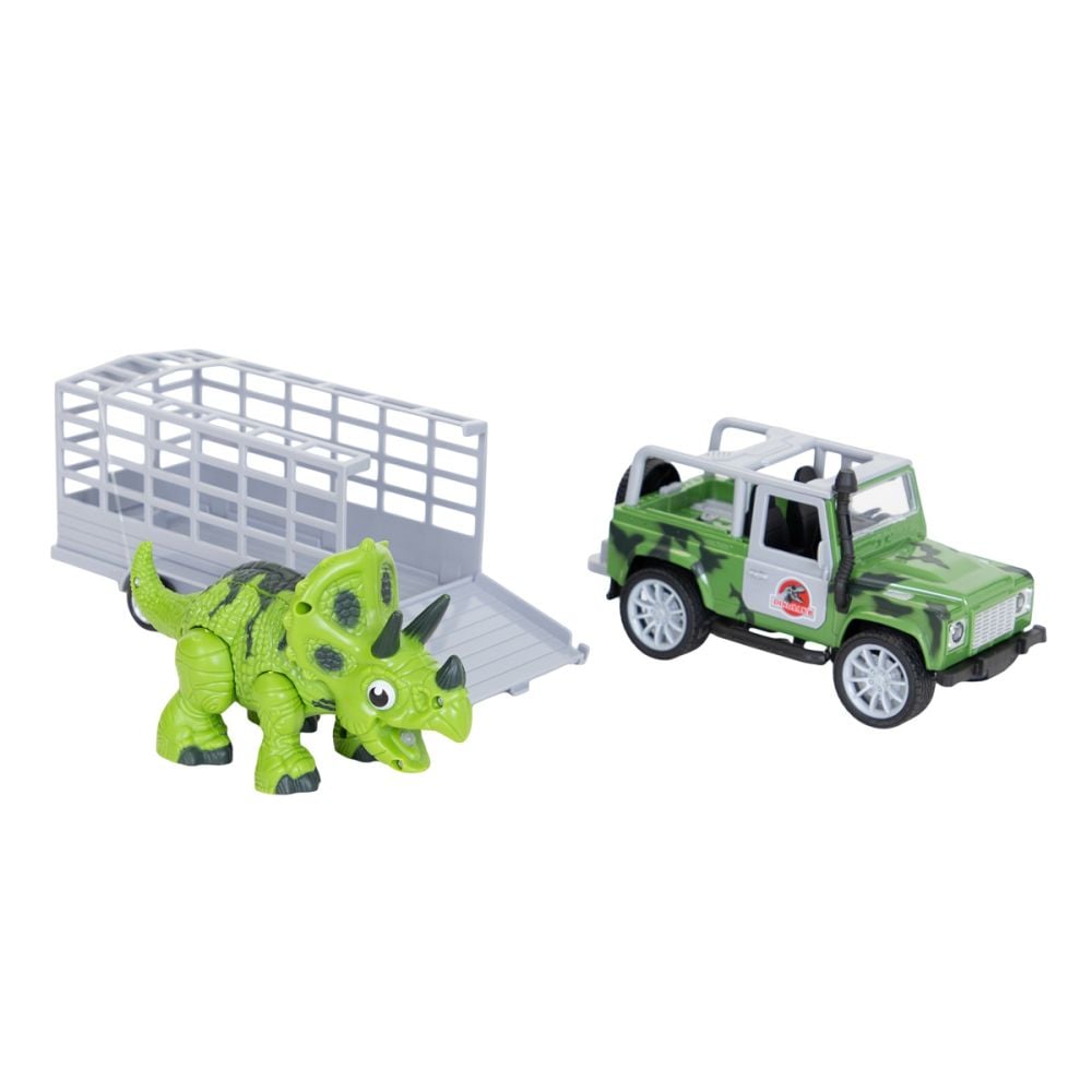 Transportator cu remorca si dinozaur, Crazoo, 1:20
