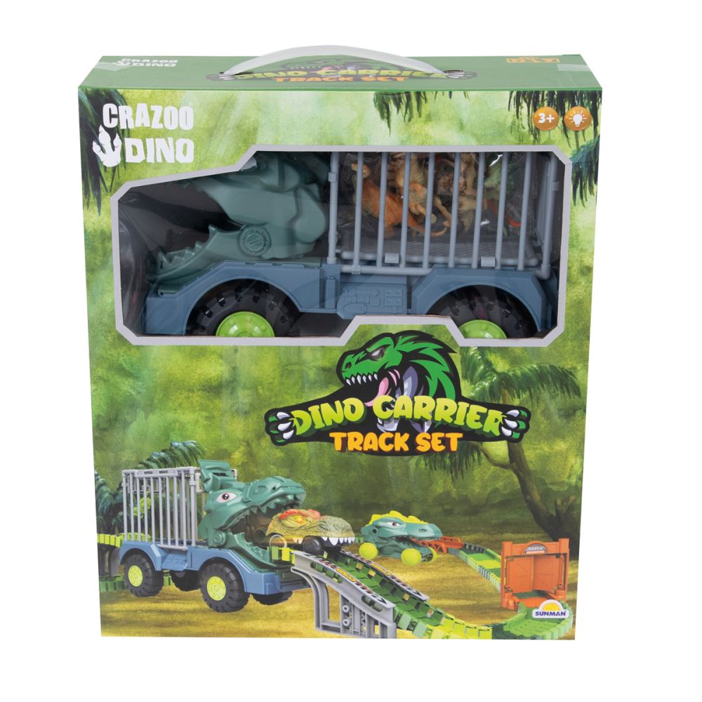 Set camion si pista, Crazoo, Dinosaur World